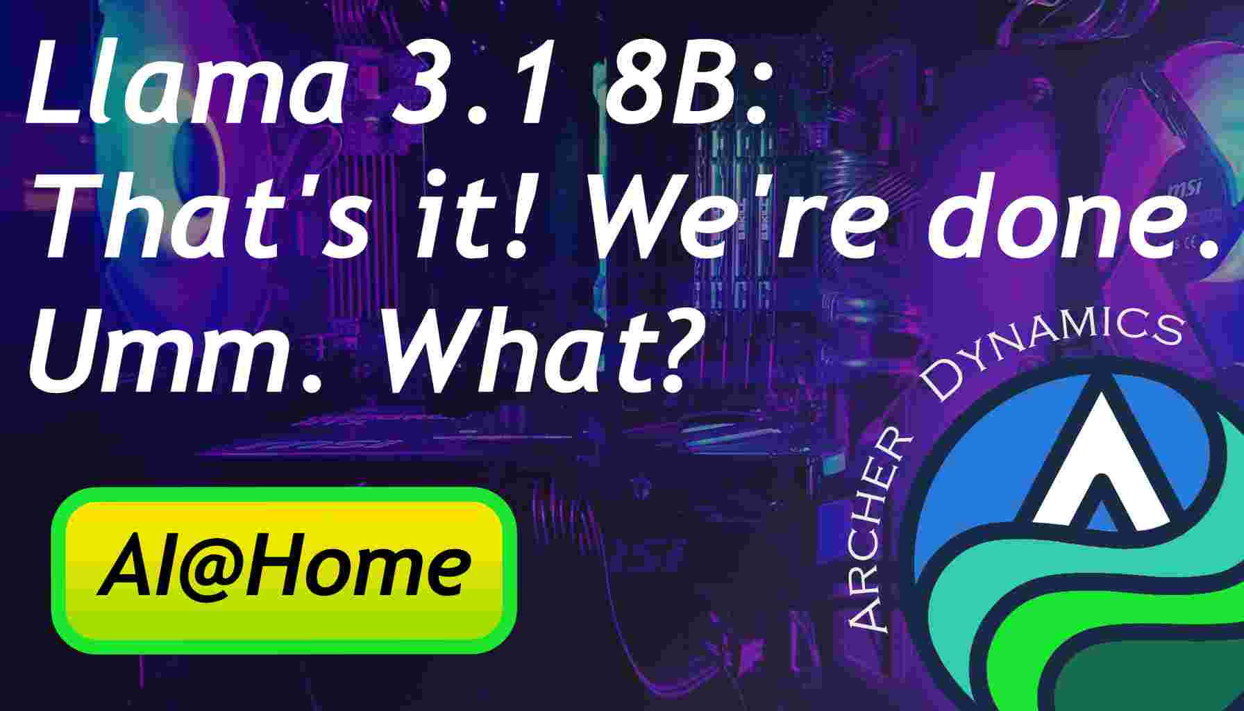 AI@Home – Llama 3.1 8B Spits Fast